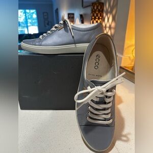 Ecco Metallic Grey sneakers.